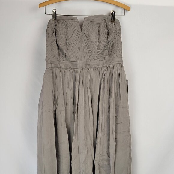 J. Crew Nadia Silk Chiffon Cocktail Prom Bridesmaid Corset Top Dress Size 10 - Picture 1 of 9